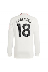 Manchester United Casemiro #18 Jalkapallovaatteet Kolmaspaita 2023-24 Pitkähihainen